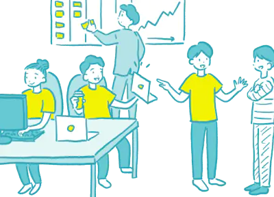 開発・リリースのイメージイラスト